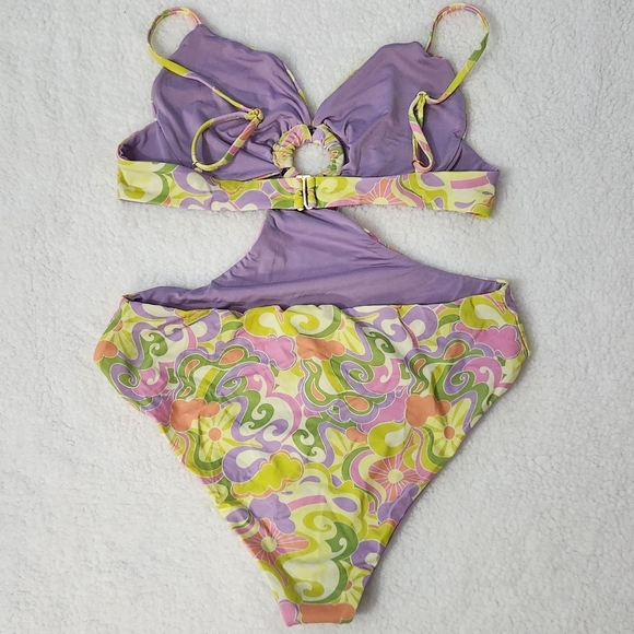 New!Beach Riot Kristen One Piece-Psychedelic Sunshine - Picture 9 of 14